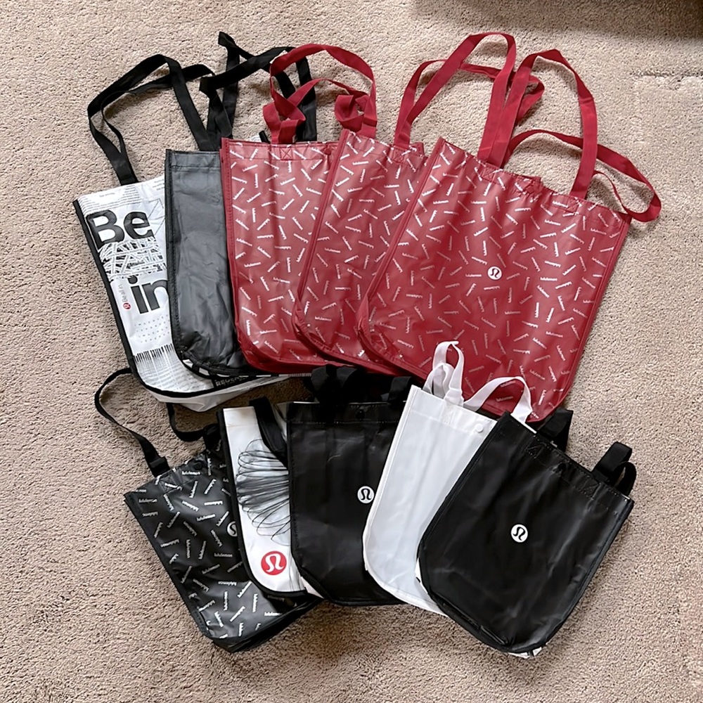 $18 FOR ALL 🍋Lululemon Shopping Bag Lot of 10